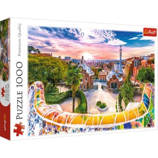 Puzzle - 1000 - Zachód słońca nad Barceloną - Hiszpania - Trefl 10711