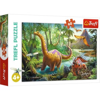 Puzzle - 60 - Wędrówka dinozaurów - Trefl 17319