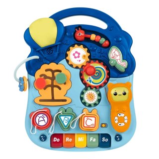 Stolik Interaktywny Edukacyjny Dla Malucha Światła Dźwięki Pastelowy 6w1