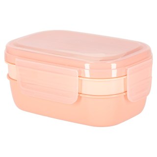Lunch box śniadaniówka pudełko śniadaniowe z przegródkami dzielone 1900ml pomarańczowe