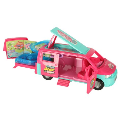 Samochód dla lalek kempingowy kamper akcesoria lalka basen