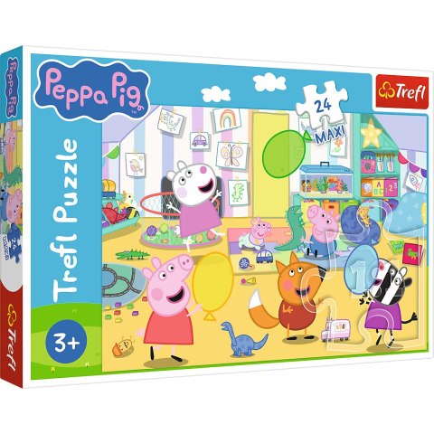 Puzzle - 24 Maxi - Piękna Peppa - Świnka Peppa - Trefl 14367
