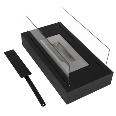 Biokominek wolnostojący stołowy bezdymny na biopaliwo prostokątny