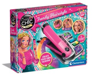 Crazy Chic Zestaw do Farbowania Włosów Crazy Fryzury Prostownica Koraliki Clementoni 18773