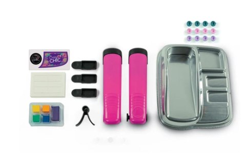 Crazy Chic Zestaw do Farbowania Włosów Crazy Fryzury Prostownica Koraliki Clementoni 18773