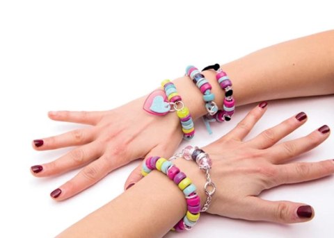 Crazy Chic Zestaw Koralików Kolorowe Bransoletki Clementoni 78415