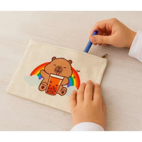 Kosmetyczka Kapibara Na Suwak Praktyczna Na Akcesoria Piórnik