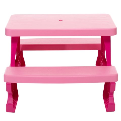 Zestaw Stolik Ogrodowy z Ławeczkami Dla Dzieci Dorex Różowy