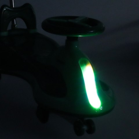 Jeździk grawitacyjny LED Swing FIX S2 skuter z rączką zielony max 100kg