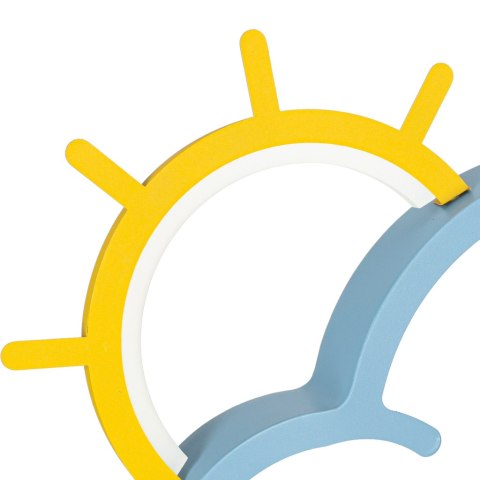 Lampa LED sufitowa plafon do pokoju dziecięcego ściemniana + pilot chmurka niebieska