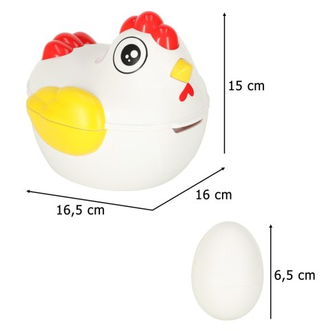 Układanka edukacyjna sorter dopasuj kształty jajka 12 szt. kura