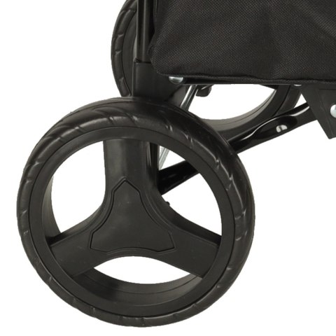 Wózek torba na zakupy na kółkach ze stelażem 95cm czarny