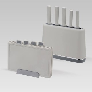Zestaw noży i desek na podstawce MR-1412-GREY MAESTRO