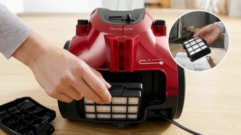 Odkurzacz bezworkowy Bosch BGC05AAA2 Serie 2 (czerwony)