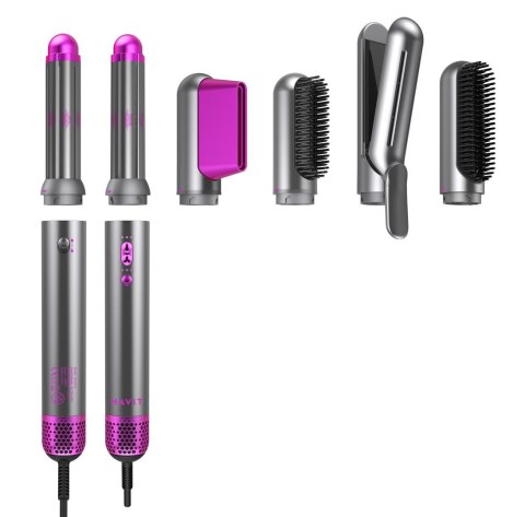 Suszarka do włosów Havit HD8118-EU (szaro-różowy)