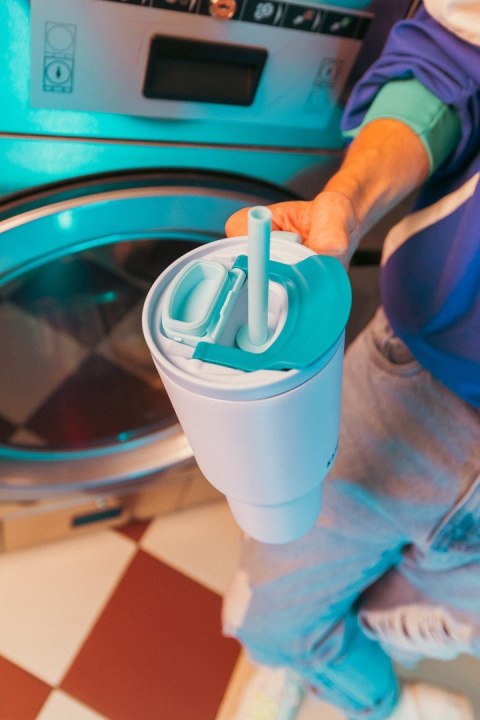 Kubek termiczny ze słomką Kambukka Rio Tumbler 950ml, Frosty Coconut