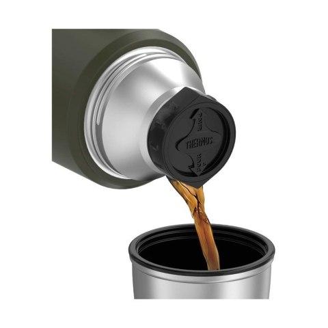 Termos z uchwytem na napoje 470 ml THERMOS - zieleń wojskowa