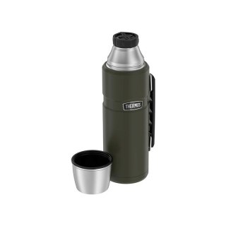 Termos z uchwytem na napoje 470 ml THERMOS - zieleń wojskowa