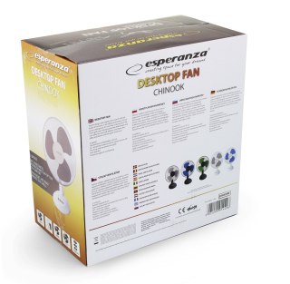 Wentylator biurkowy Esperanza Chinnok EHF003WE (kolor biały, kolor szary)