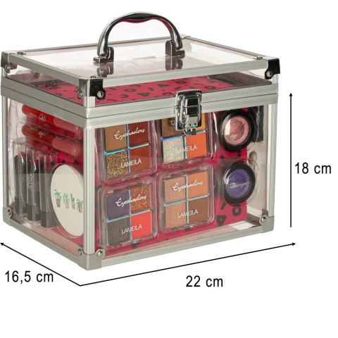 Kuferek zestaw kosmetyków do makijażu domowe spa walizka XXL