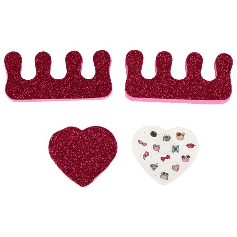 Kuferek zestaw kosmetyków do makijażu i paznokci makeup kosmetyki cienie lakiery walizka