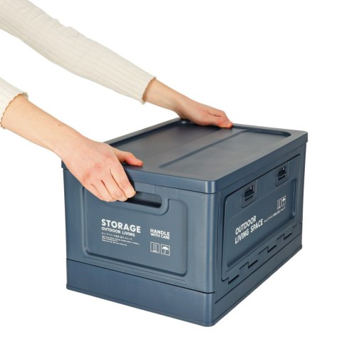 Organizer do bagażnika samochodowy pudełko skrzynka składana 25l granatowa