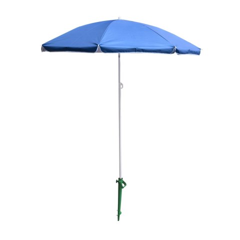 Parasol ogrodowy plażowy regulowany łamany składany UV 150cm niebieski