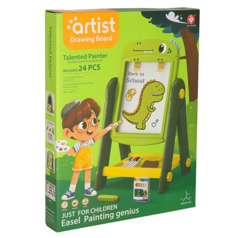 Tablica magnetyczna suchościeralna kreatywna dwustronna dinozaur