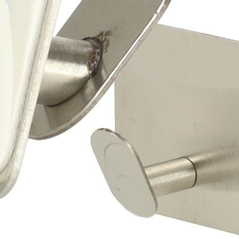 Wieszaki ścienne łazienkowe samoprzylepne srebrne zestaw 4 sztuki POWYSTAWOWE