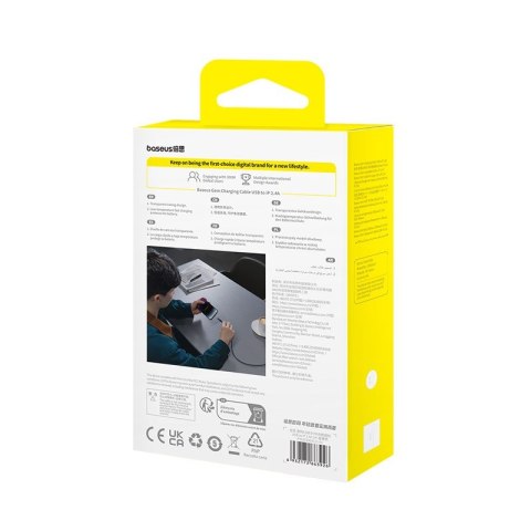 Kabel Baseus Gem Typ USB typ A do iP 2.4A (czarny)