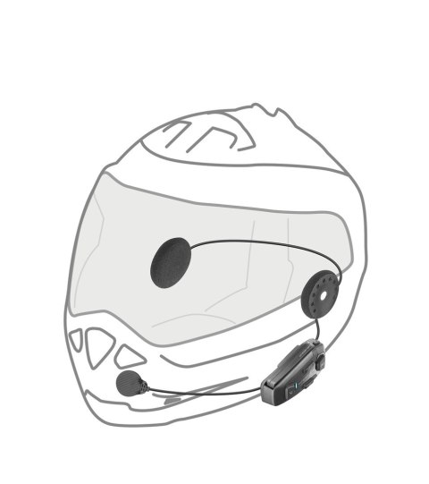 Interkom motocyklowy INTERPHONE U-COM 8R, komplet na 1 kask