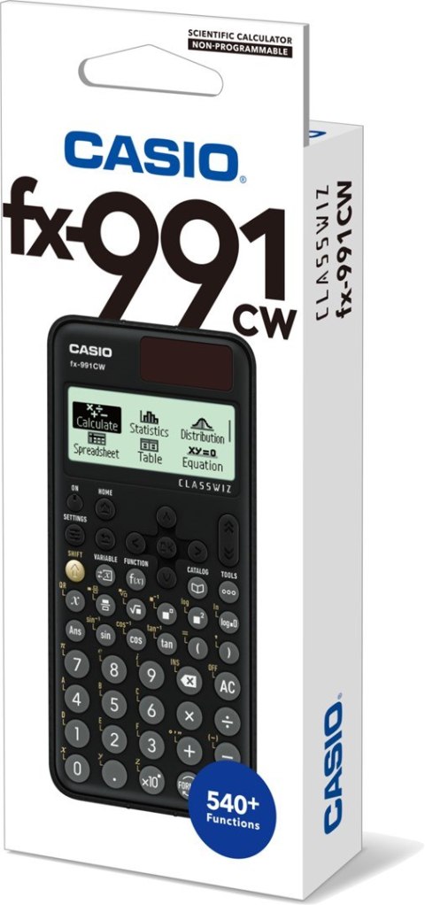 CASIO FX-991CW KALKULATOR NAUKOWY BOX. Czarny.