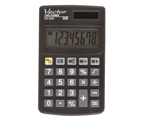 Vector Kalkulator kieszonkowy DK-055, czarny
