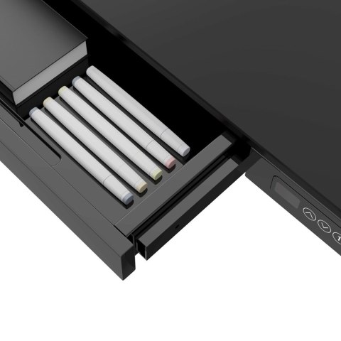Activejet Biurko z elektryczną regulacją wysokości ET119W-C czarne. Wymiar blatu 140 x 70 cm.