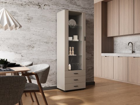 Witryna S1 SOHO 60x41x192 kaszmir+ czarny