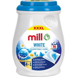 MILL PRO Kapsułki 2k do prania White 70szt