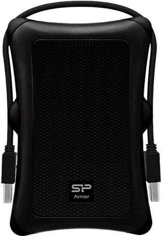 Dysk zewnętrzny HDD Silicon Power Armor A30 (2TB; 2.5"; USB 3.2; 5400 obr/min; Black; SP020TBPHDA30S3A)