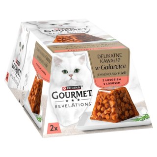 PURINA GOURMET REVELATIONS Łosoś w galaretce 2X57g