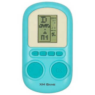 Gra zręcznościowa elektroniczna konsola retro gierka przenośna kieszonkowa niebieska