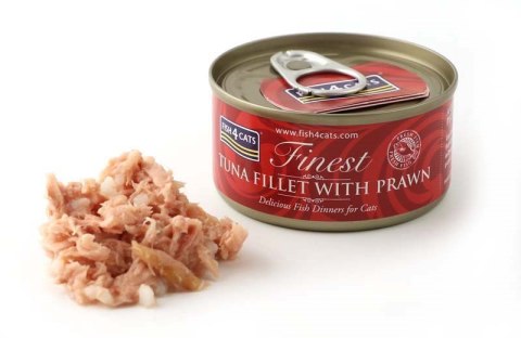 Fish4Cats Finest filet z Tuńczyka z Krewetkami 70g