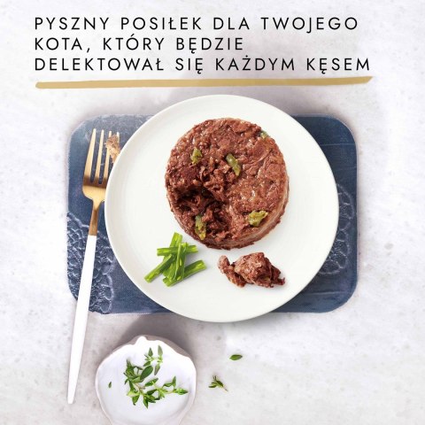 Gourmet Gold Savoury Cake jagnięcina i zielona fasola - mokra karma dla kota - 85 g