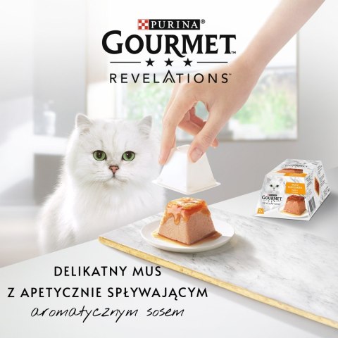PURINA Gourmet Revelations Kurczak - mokra karma dla kota - 2x57 g
