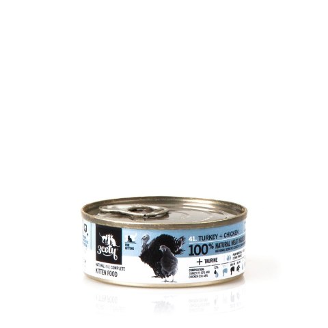 3Coty TURKEY + CHICKEN for Kittens 80g