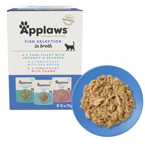 Applaws Cat Pouch Multipack Fish Selection 12x70g