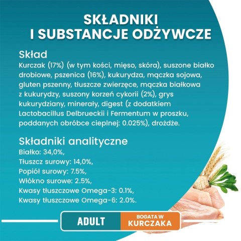 PURINA One Bifensis Adult Bogata w Kurczaka i Pełne Ziarna - sucha karma dla kota - 800 g