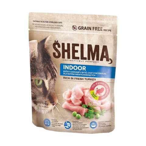 SHELMA karma sucha INDOOR. Z indykiem 750g