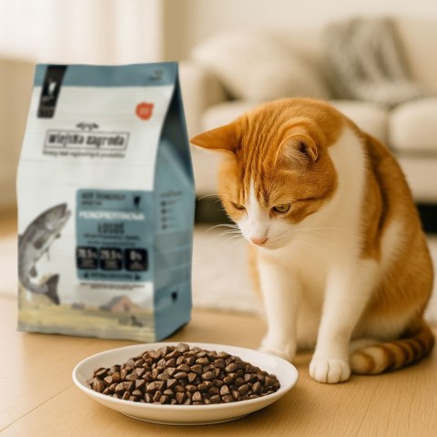 Wiejska Zagroda Łosoś Monobiałkowa karma sucha dla kota 3kg