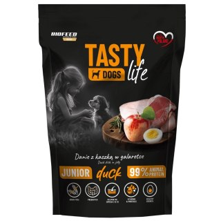 BIOFEED Tasty dog life Junior Mini Kaczka 90% Saszetka 150g