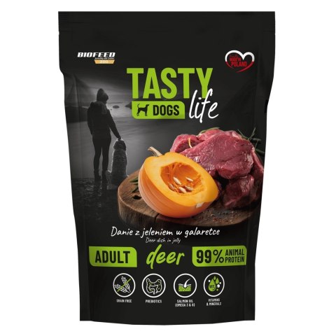 BIOFEED Tasty dog life jeleń 90% saszetka 500g