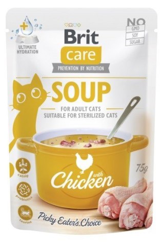 Brit Care Soup with chicken 75g cat